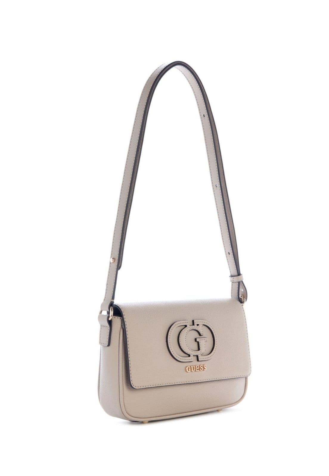 Vista 2 Bolsa Guess Isola Convertible Xbody Flap Bege Guess amarelo