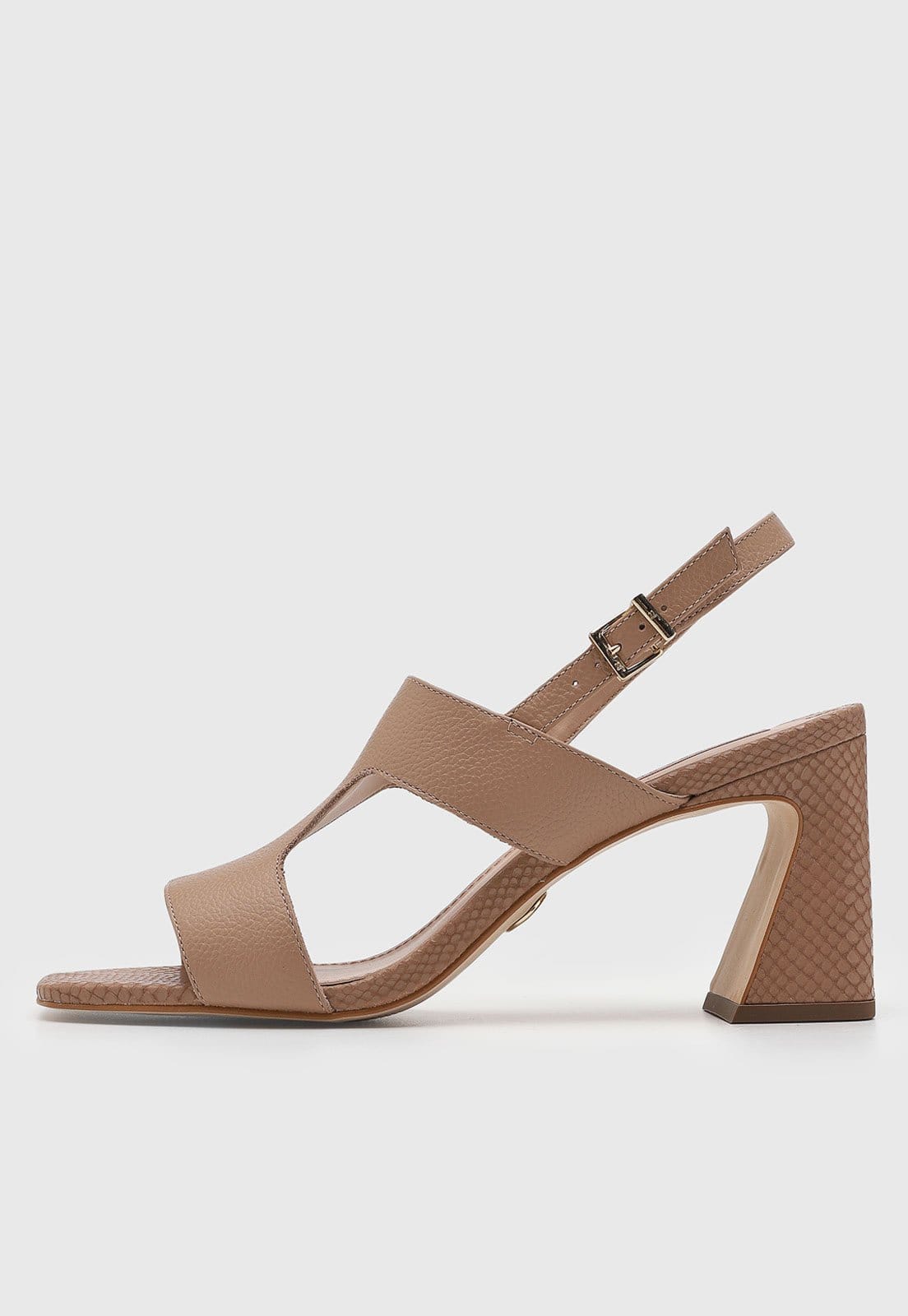 Sandália Feminina Jorge Bischoff Salto Grosso