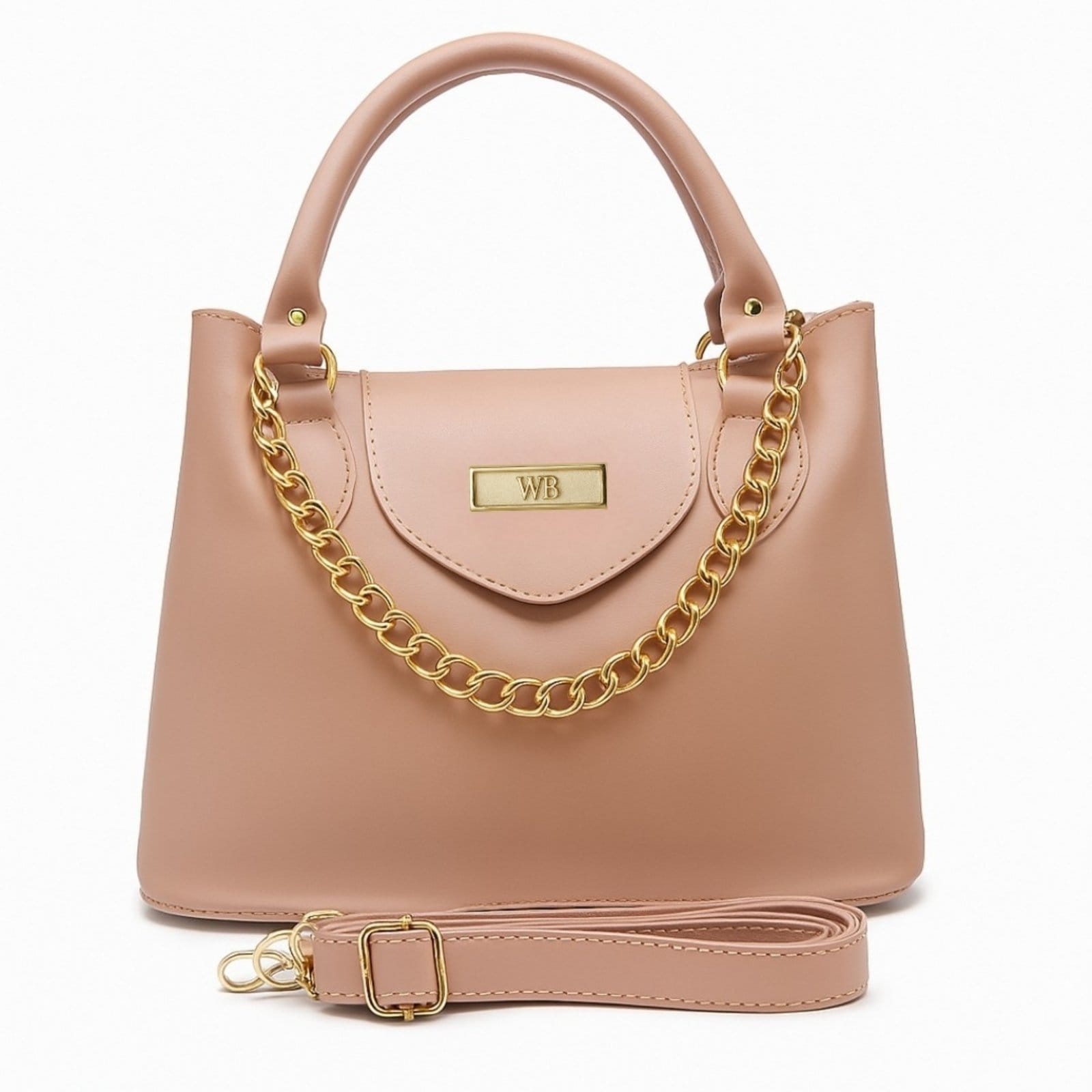 Bolsa Média Willibags Com Corrente Dourada