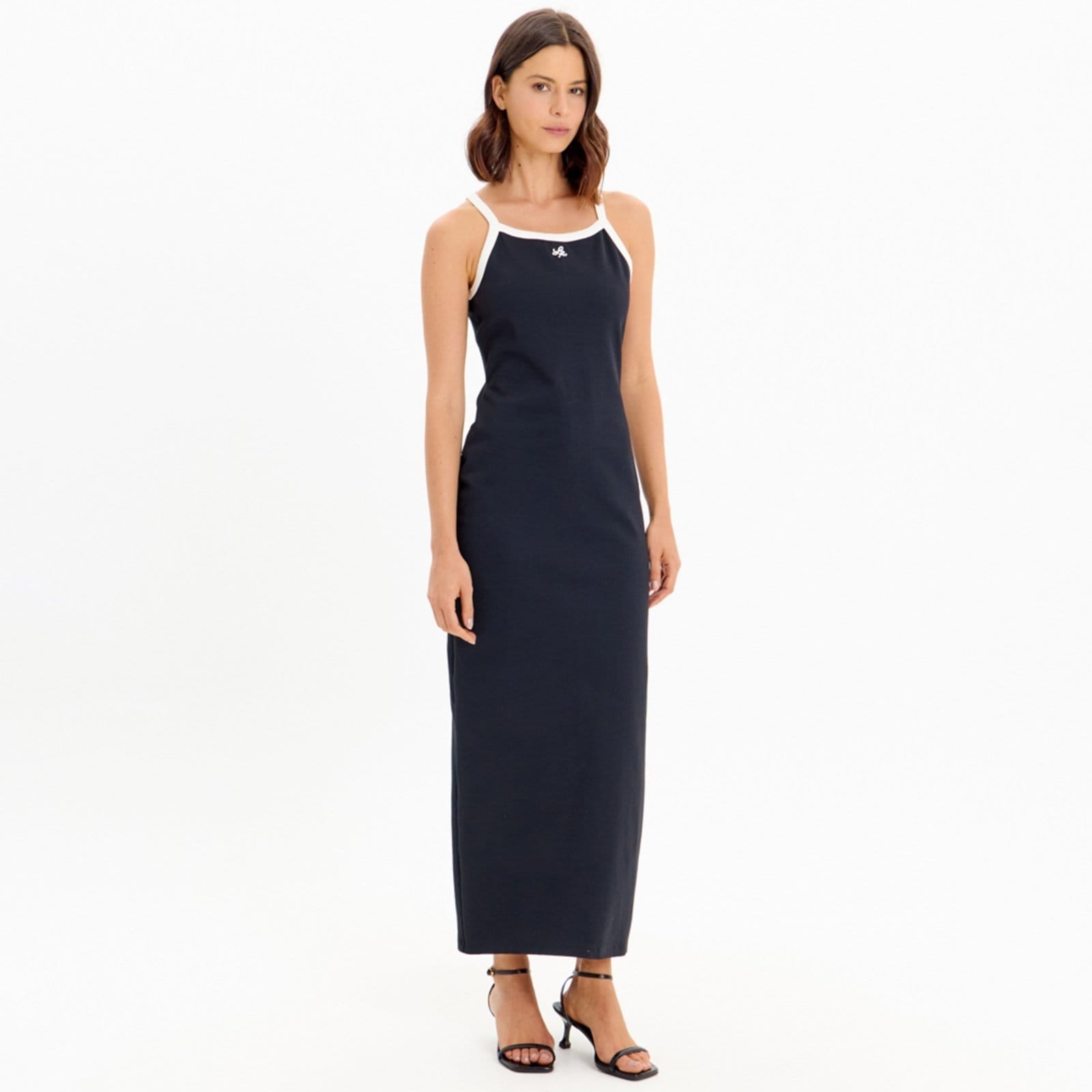 Vista principal Vestido Super Midi Lança Perfume In25 Feminino Lança Perfume preto