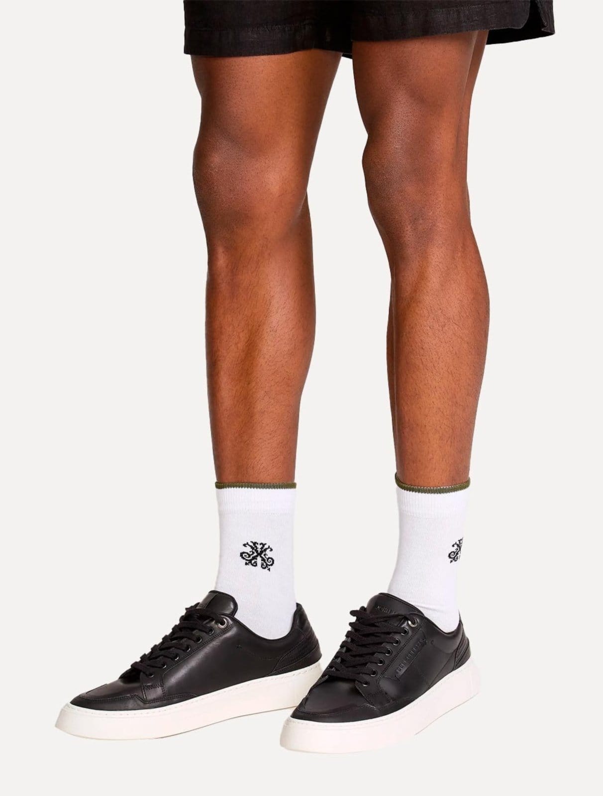 Meia John John Logo Branca - 2