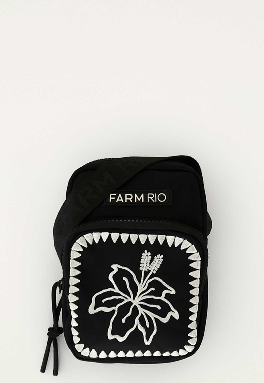 Bolsa Feminina Farm Hibisc Preta