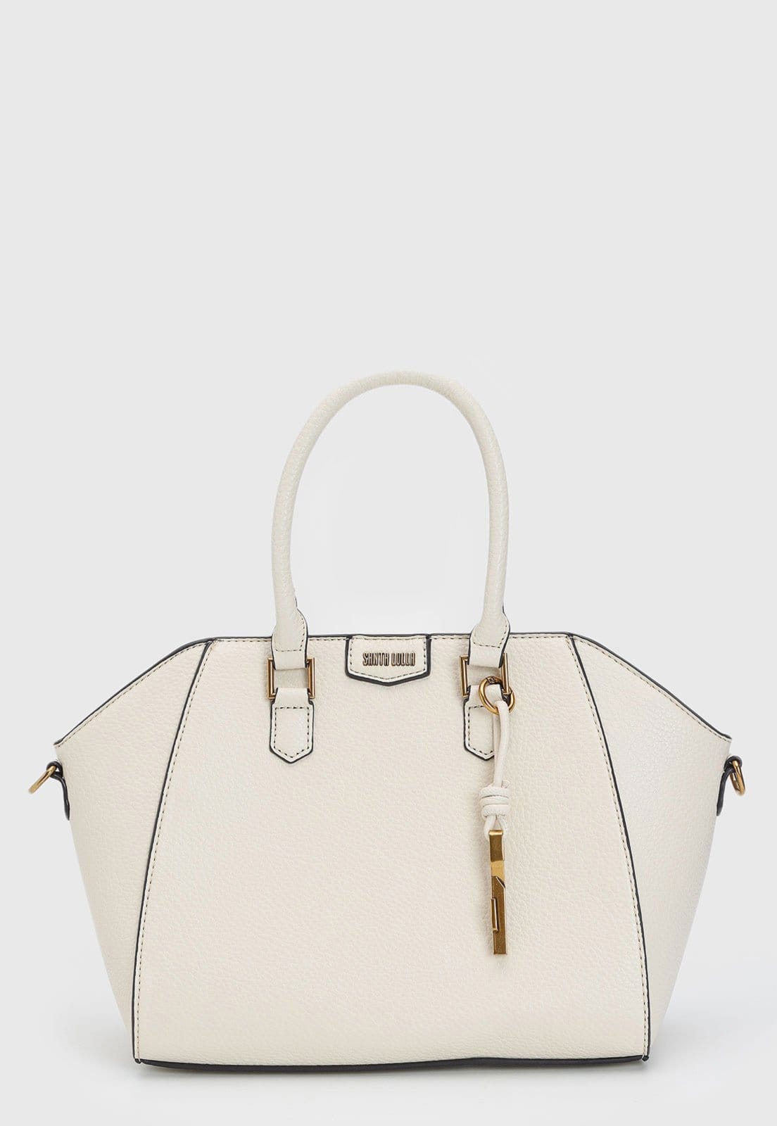 Vista 2 Bolsa Média Santa Lolla Detalhes Metálicos Off-White Santa Lolla off-white white
