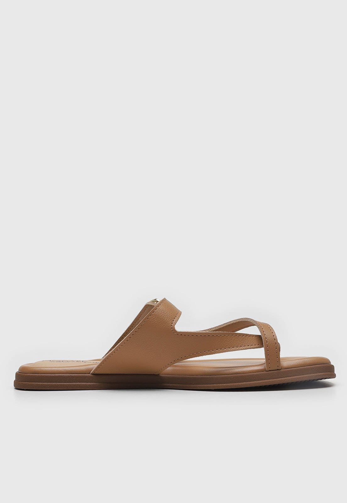 Vista 2 Rasteira Feminina Modare Aberta Tiras Fivela MODARE caramelo