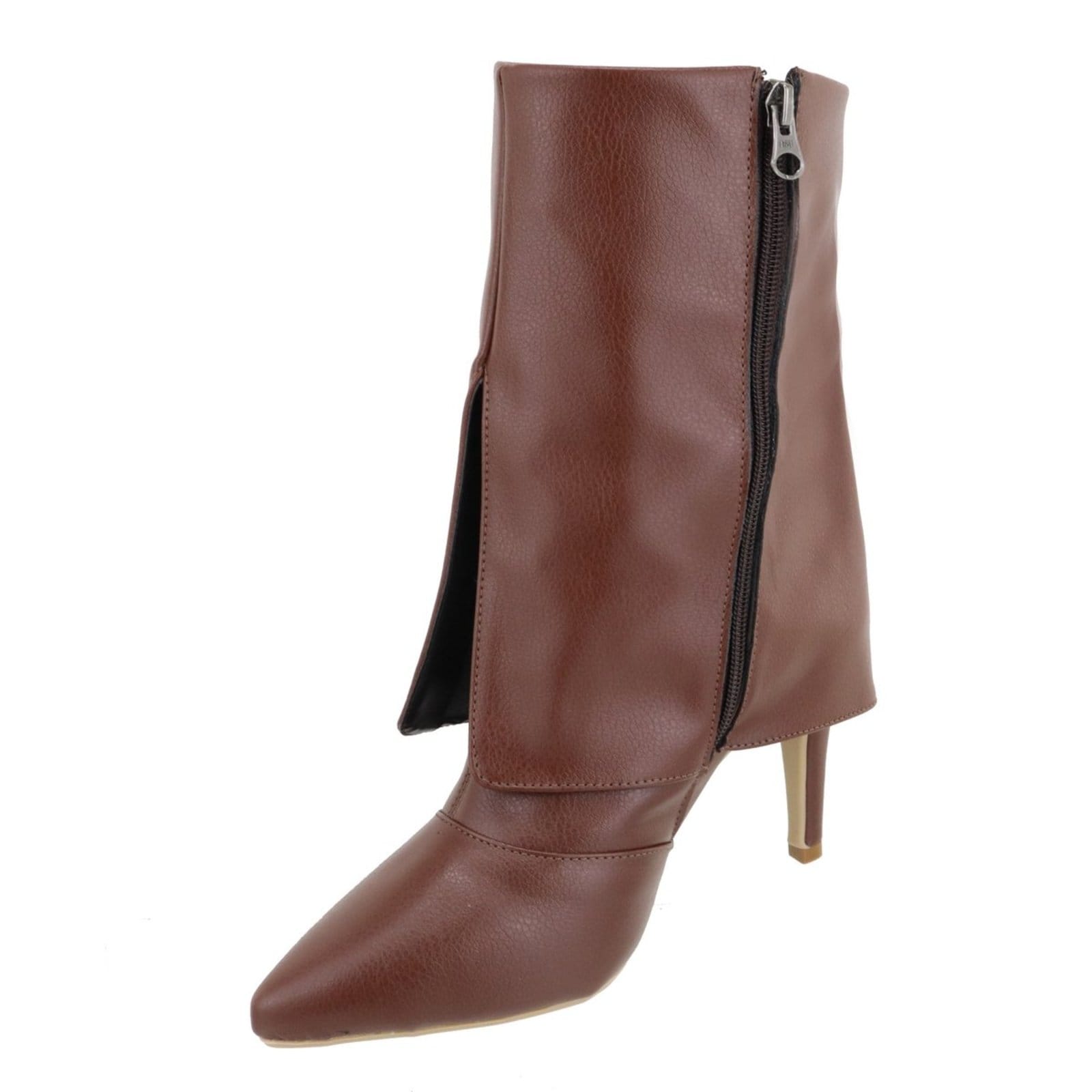 Bota Capa Sete Sales Estilo Botinha Capa Bico Fino 1795 Cacau