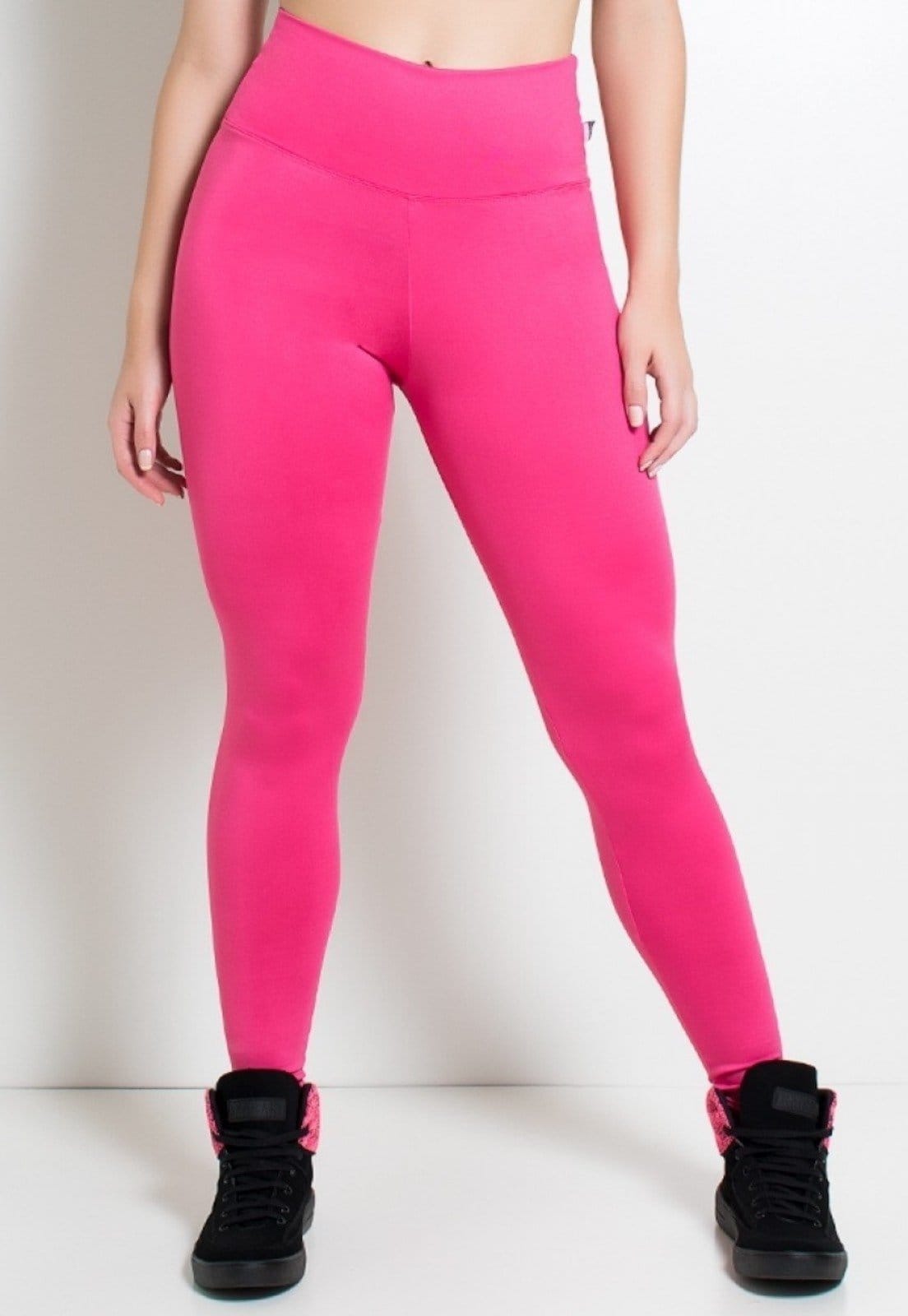 Vista 2 Calça Legging Suplex Lisa Fitness Feminina Diluxo rosa