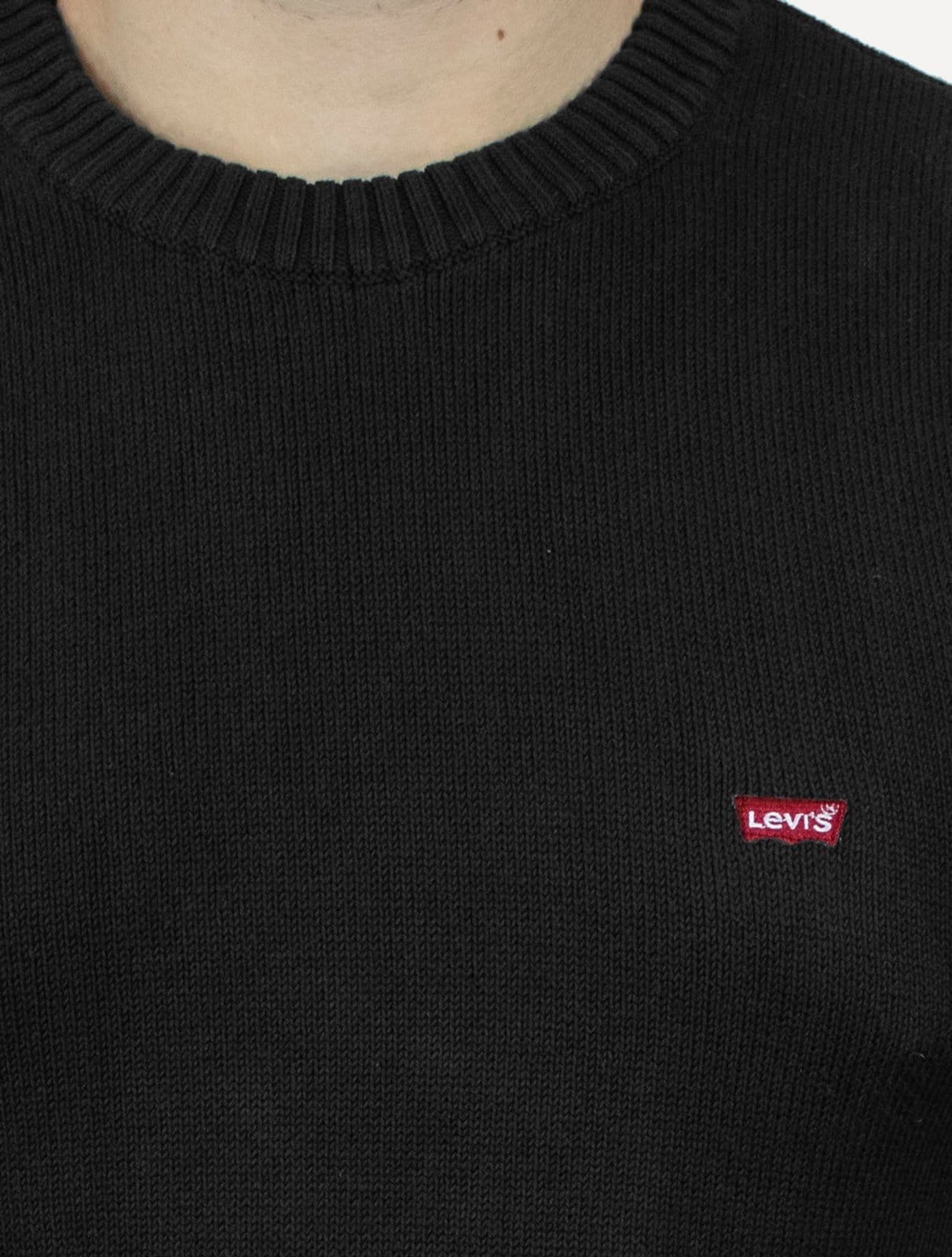Vista 2 Suéter Levis Masculino Crewneck Classic Housemark Logo Levis preto