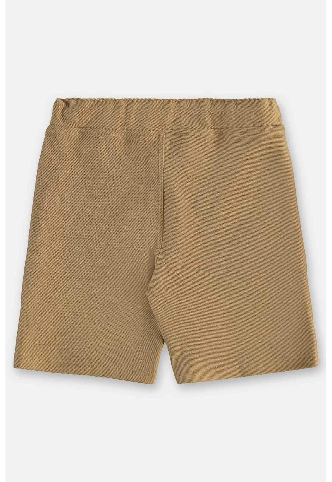 Vista 2 Infantil - Bermuda em Malha Sarjada Up Baby Up Baby bege