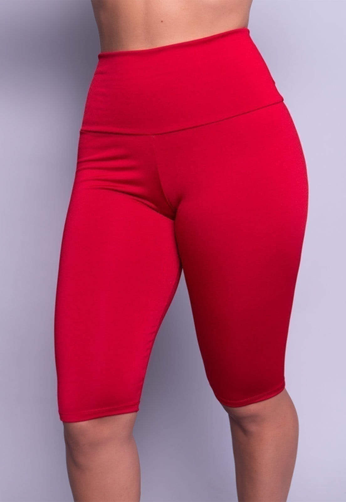 Vista principal Bermuda Vekyo Legging Fitness Vermelha VEKYO vermelho