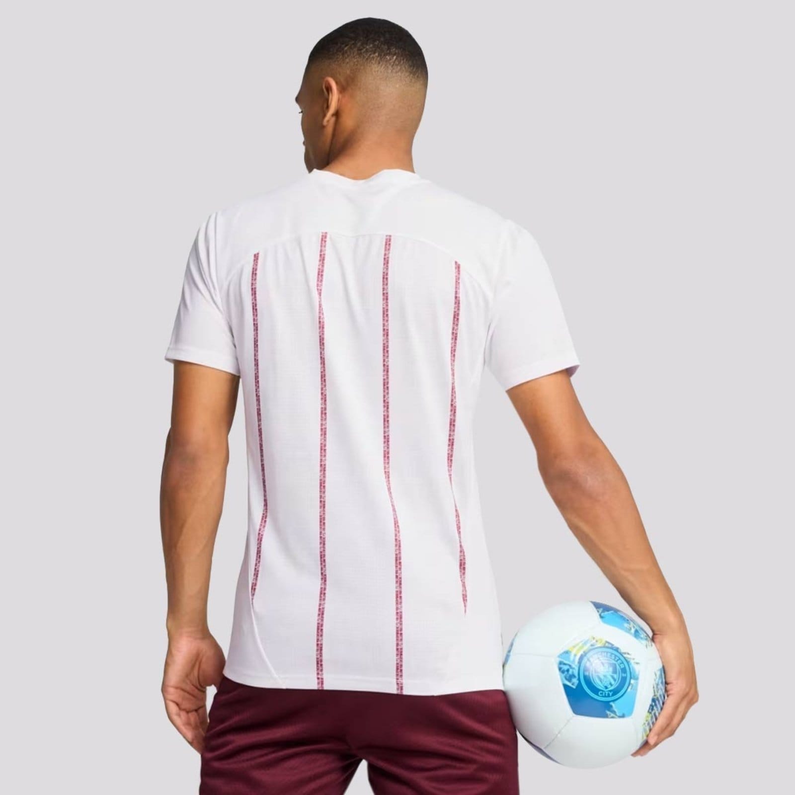 Vista 2 Camisa Puma Manchester City Pré-Jogo 2025 Branca Puma branco