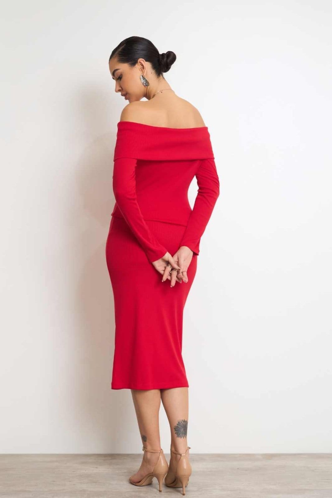 Vista 2 Blusa Vanibele Malha Vermelha Vanibele vermelho