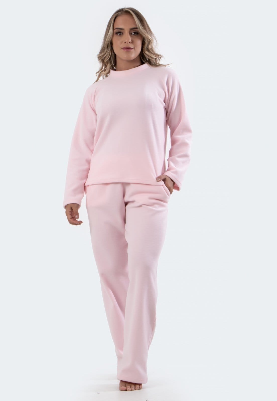 Pijama Feminino Diluxo Soft Longo Inverno Plush Super Conforto