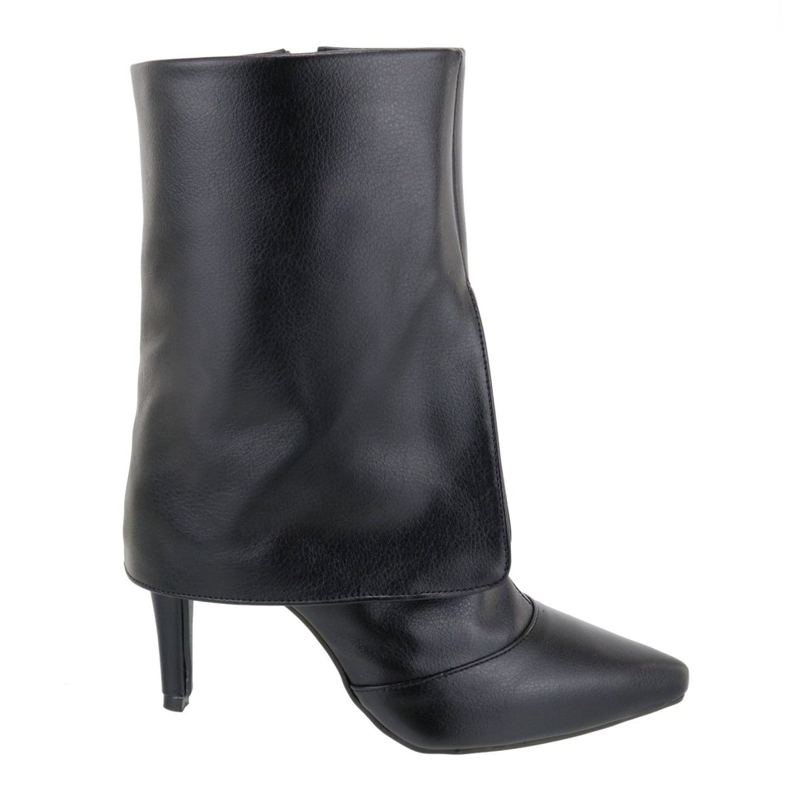 Vista 2 Bota Feminina Sete Sales Estilo Botinha Capa Bico Fino 1795 Sete Sales preto