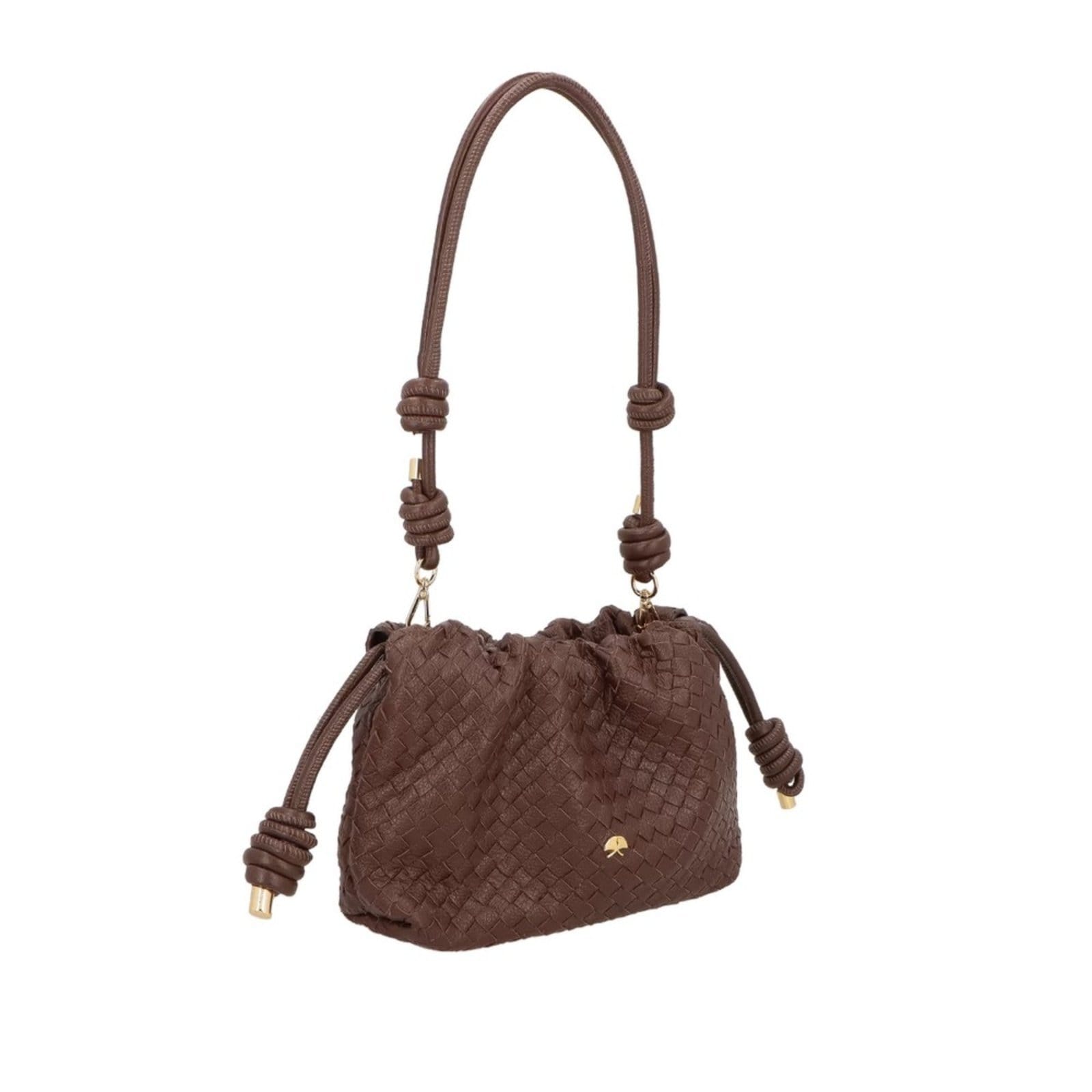 Vista 2 Bolsa Tresse Luiza Barcelos 77771315 Marrom Escuro Luiza Barcelos unico