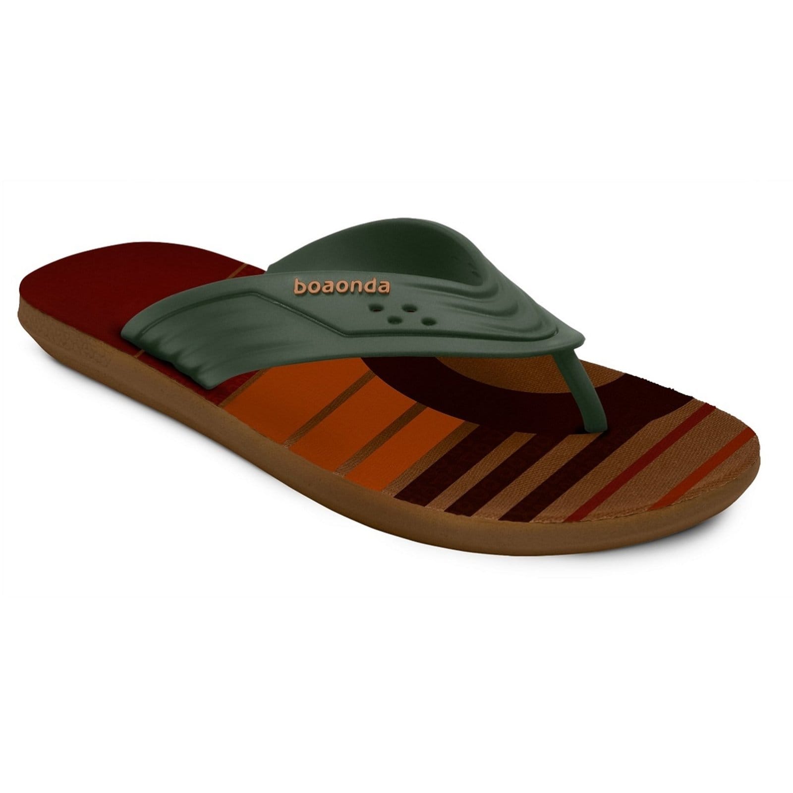 Vista 2 Chinelo Ortopédico Masculino Boaonda Shift Confortável Militar Boaonda verde