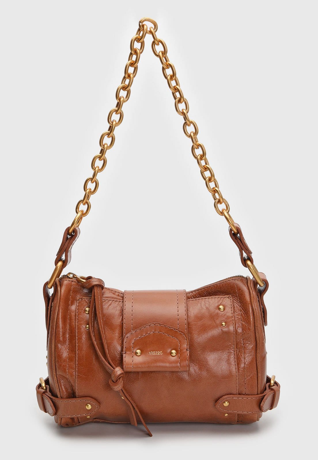 Vista principal Bolsa Feminina Arezzo Soul Média Corrente Arezzo caramelo