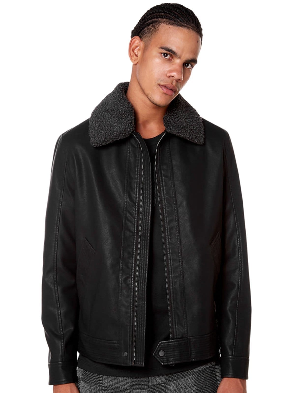 Jaqueta John John Masculina Sherpa Bill Preta