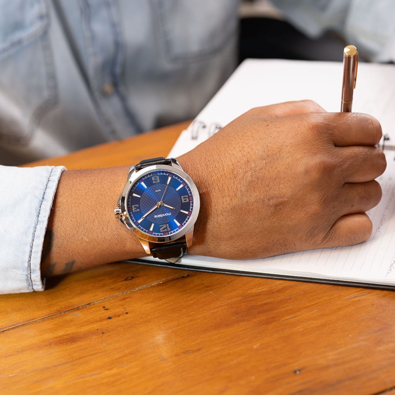 Relógio Masculino Casual Visor Metalizado Prata - 2