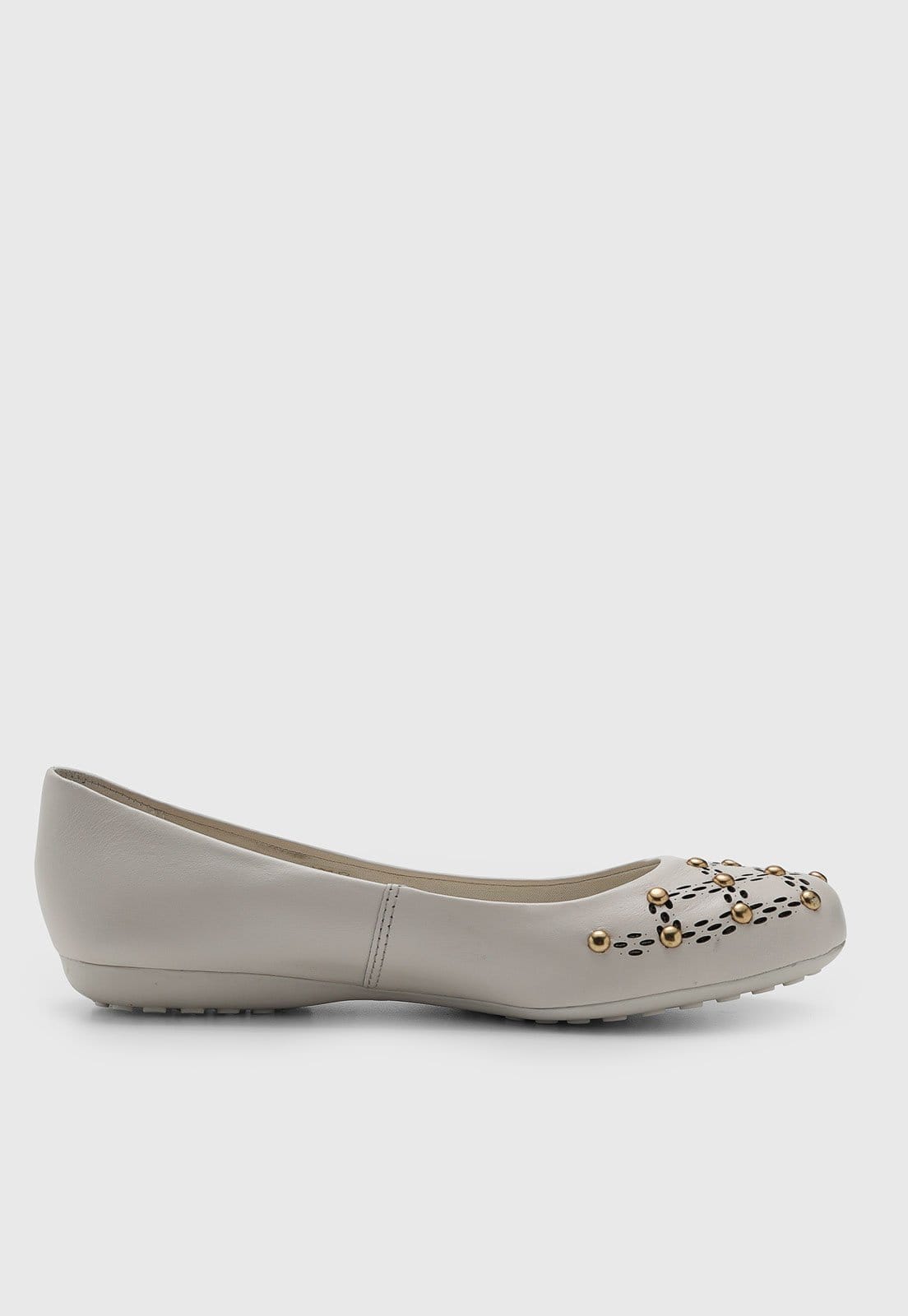 Vista 2 Sapatilha Feminina Bottero Recortes Metalizado Off-White Bottero off-white white