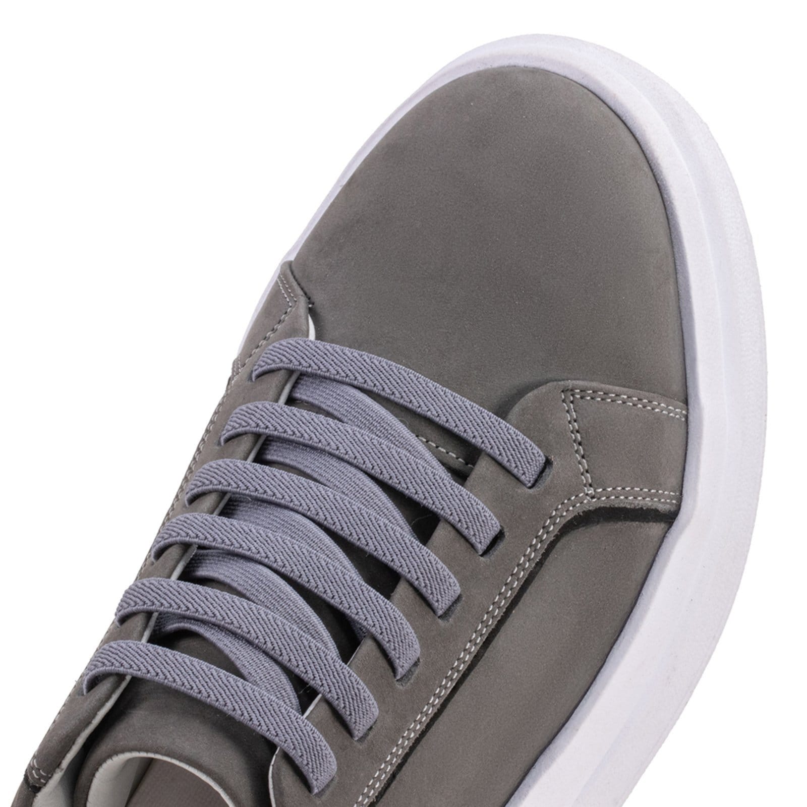 Vista 2 Tênis Masculino Shalom Casual em Couro Grafite POLO URBAN cinza