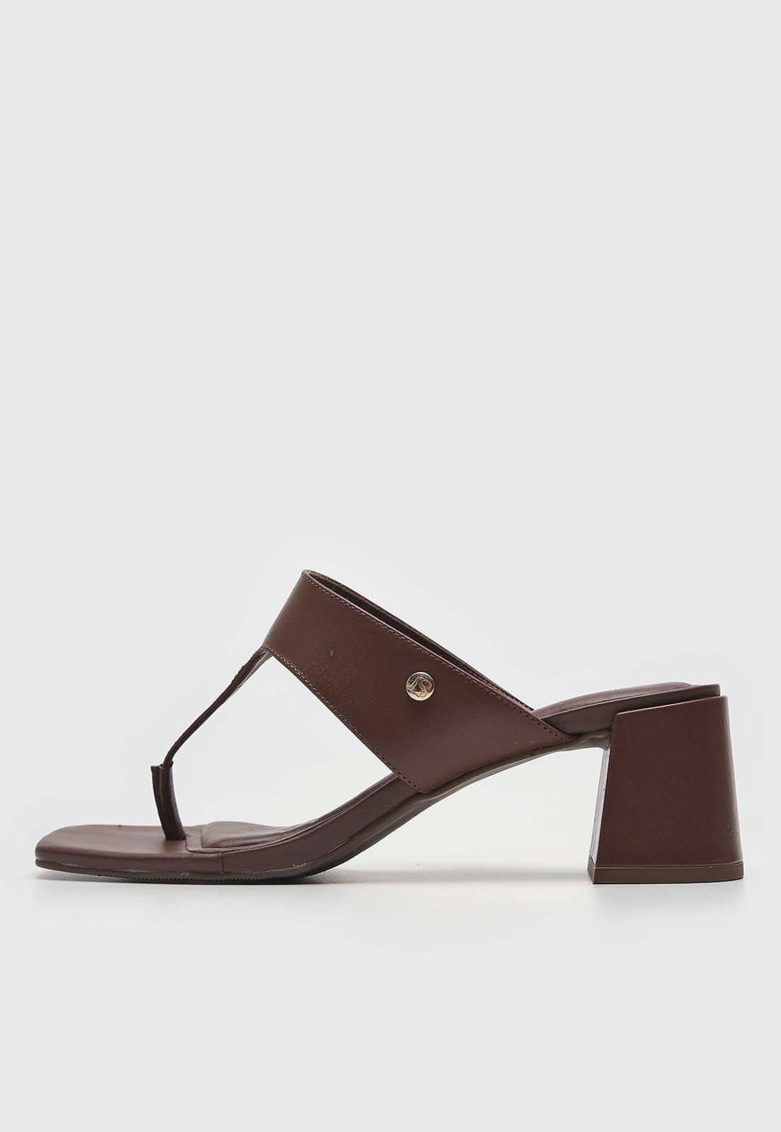 Tamanco Feminino Loucos e Santos Salto Bloco Ponta Quadrada