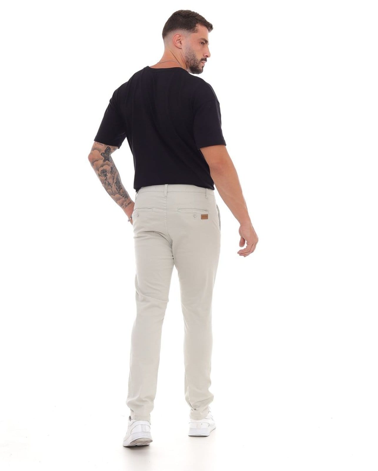 Vista 2 Calça Chino Masculina 11000 Gelo Consciência unico