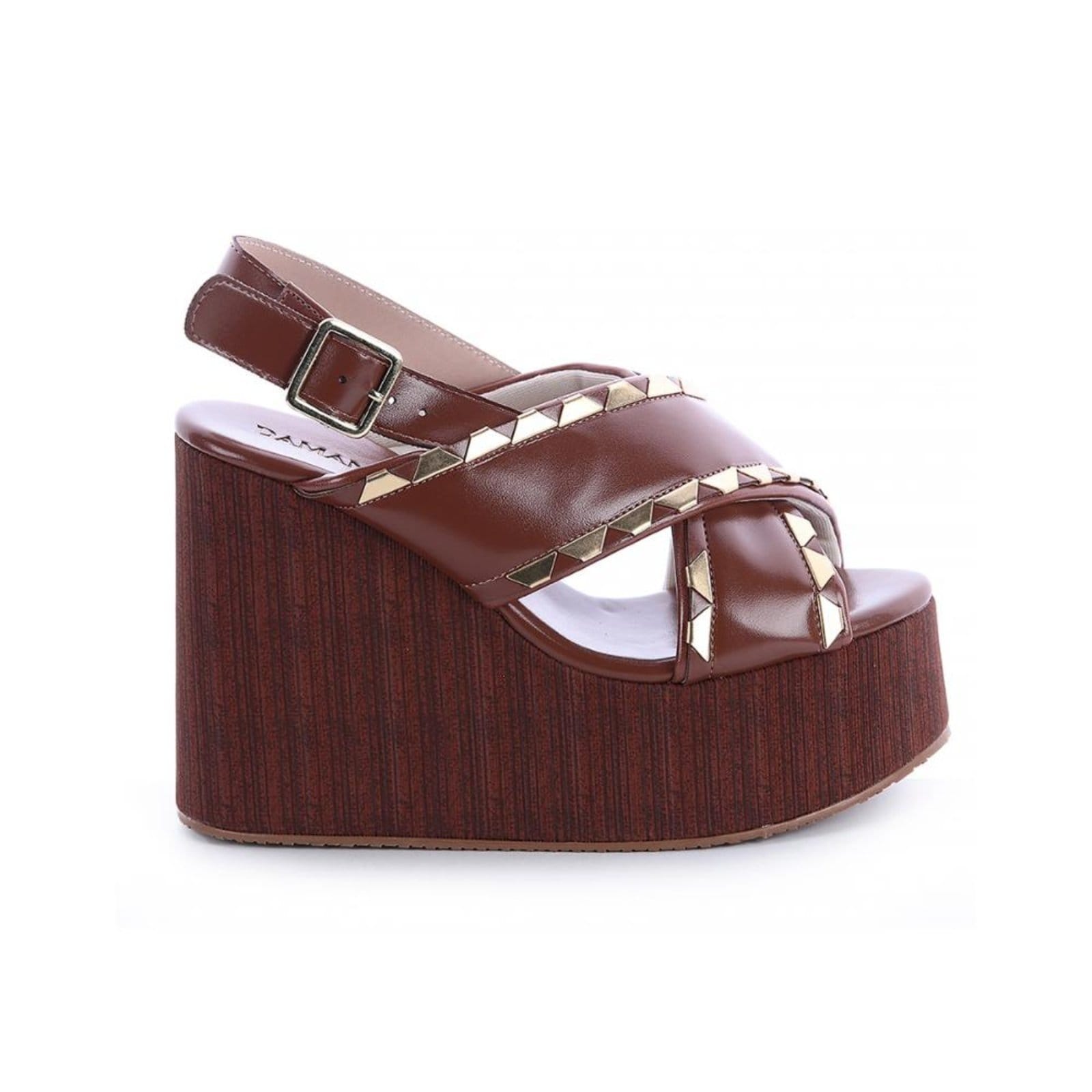 Sandália Meia Pata Tiras com Metais Duda