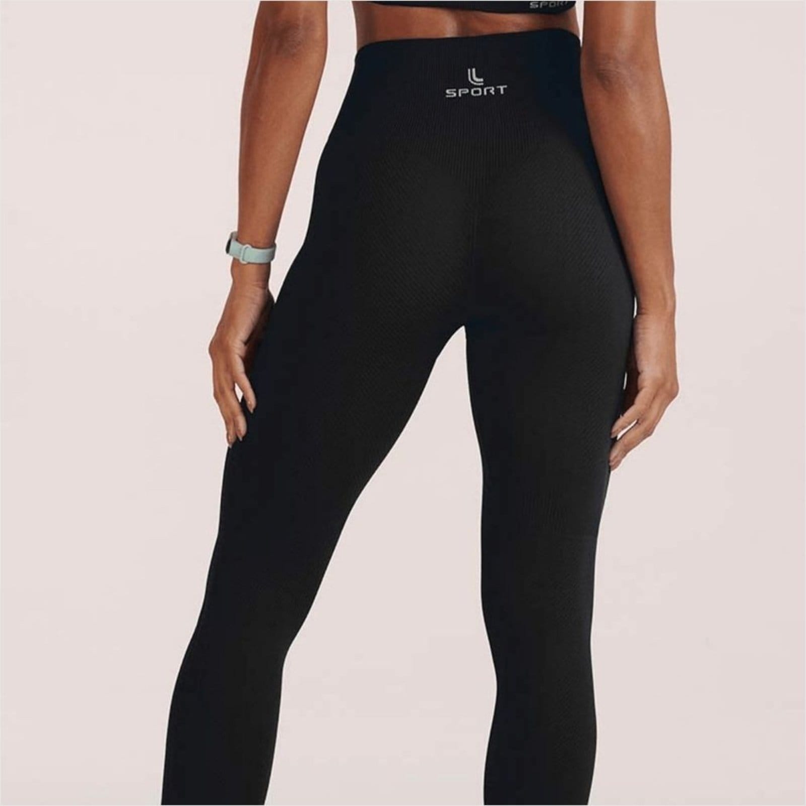Vista 2 Calça Legging Lupo AF Basic Feminina Seamless Dry e Antimicrobial Lupo preto