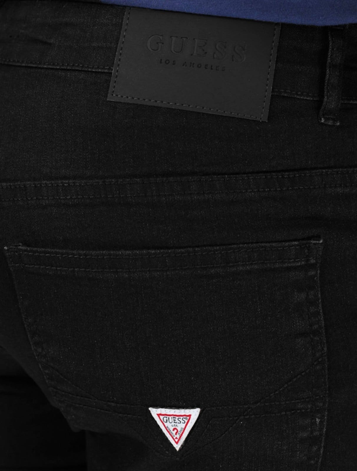 Vista 2 Calça Guess Jeans Masculina Skinny Jet Black Tag A996 Preta Guess preto black