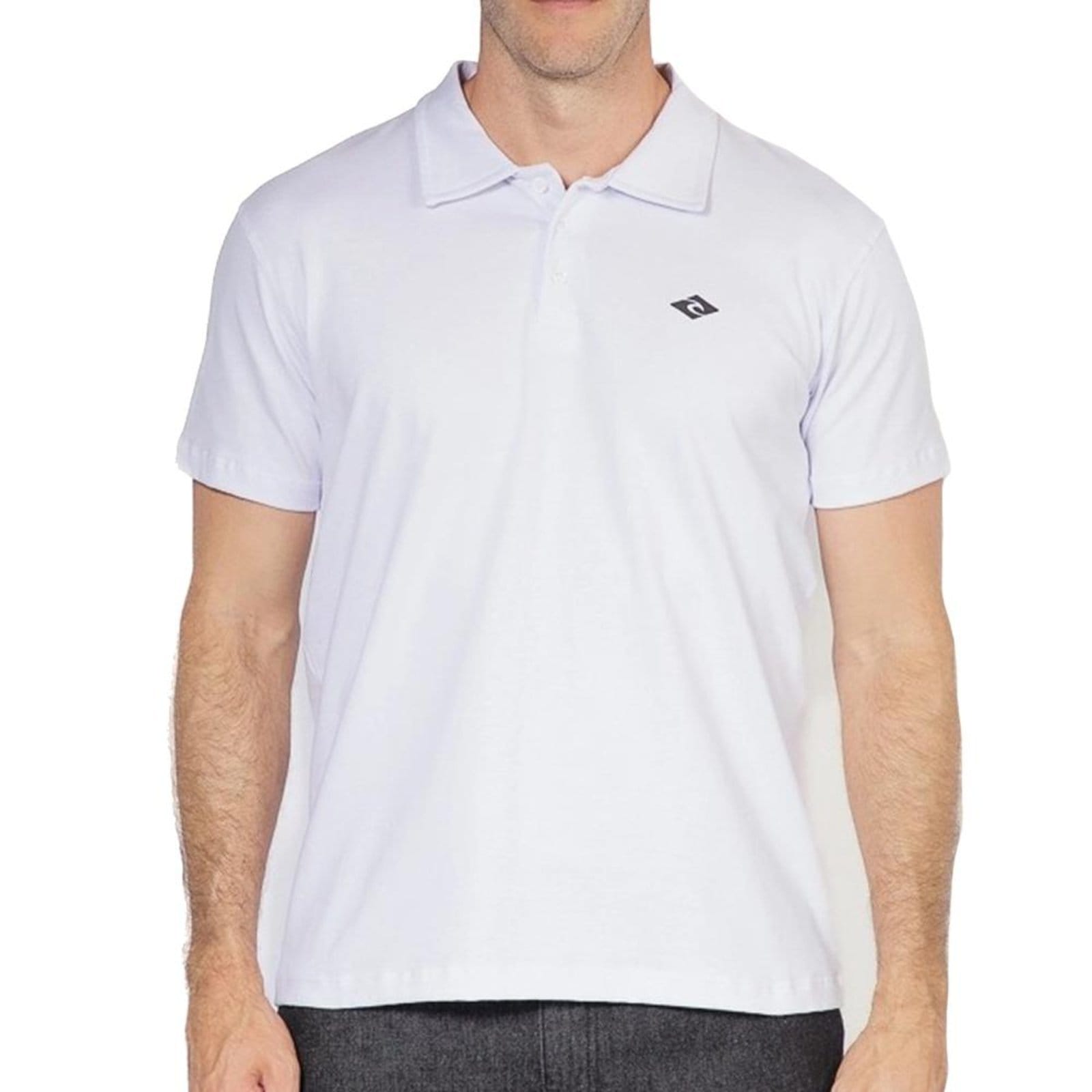Camisa Rip Curl Polo Brand Icon WT25 Masculina White