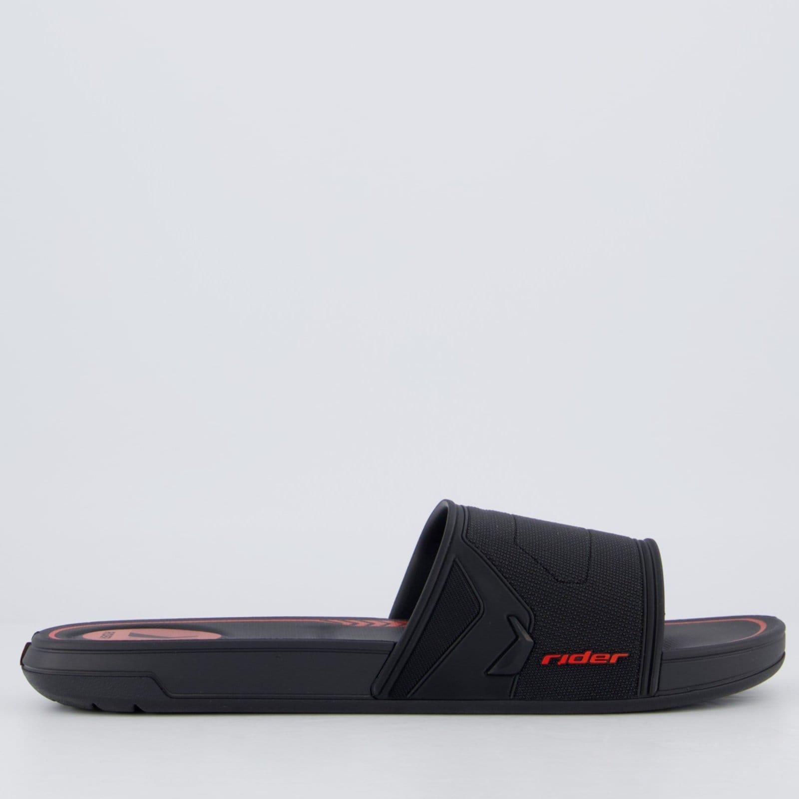Vista 2 Chinelo Slide Rider Start e Vermelho Rider preto