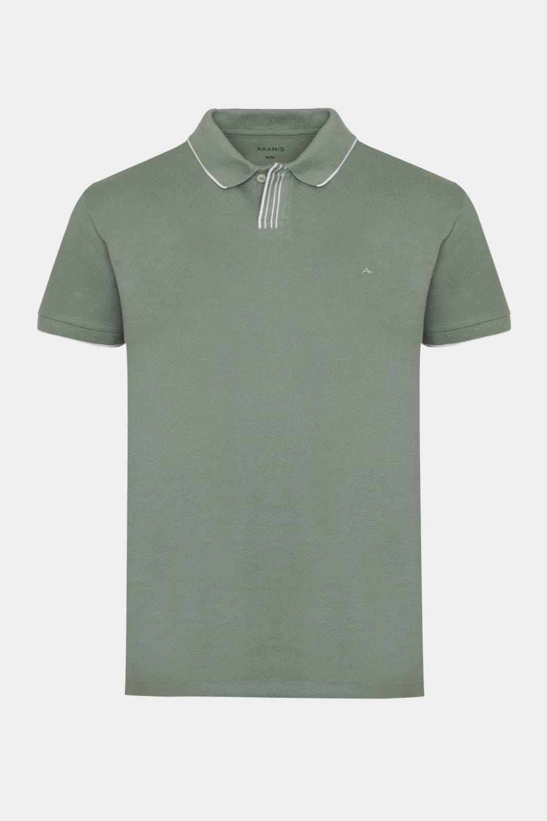 Polo Aramis Manga Curta Algodão Piquet Menta 116