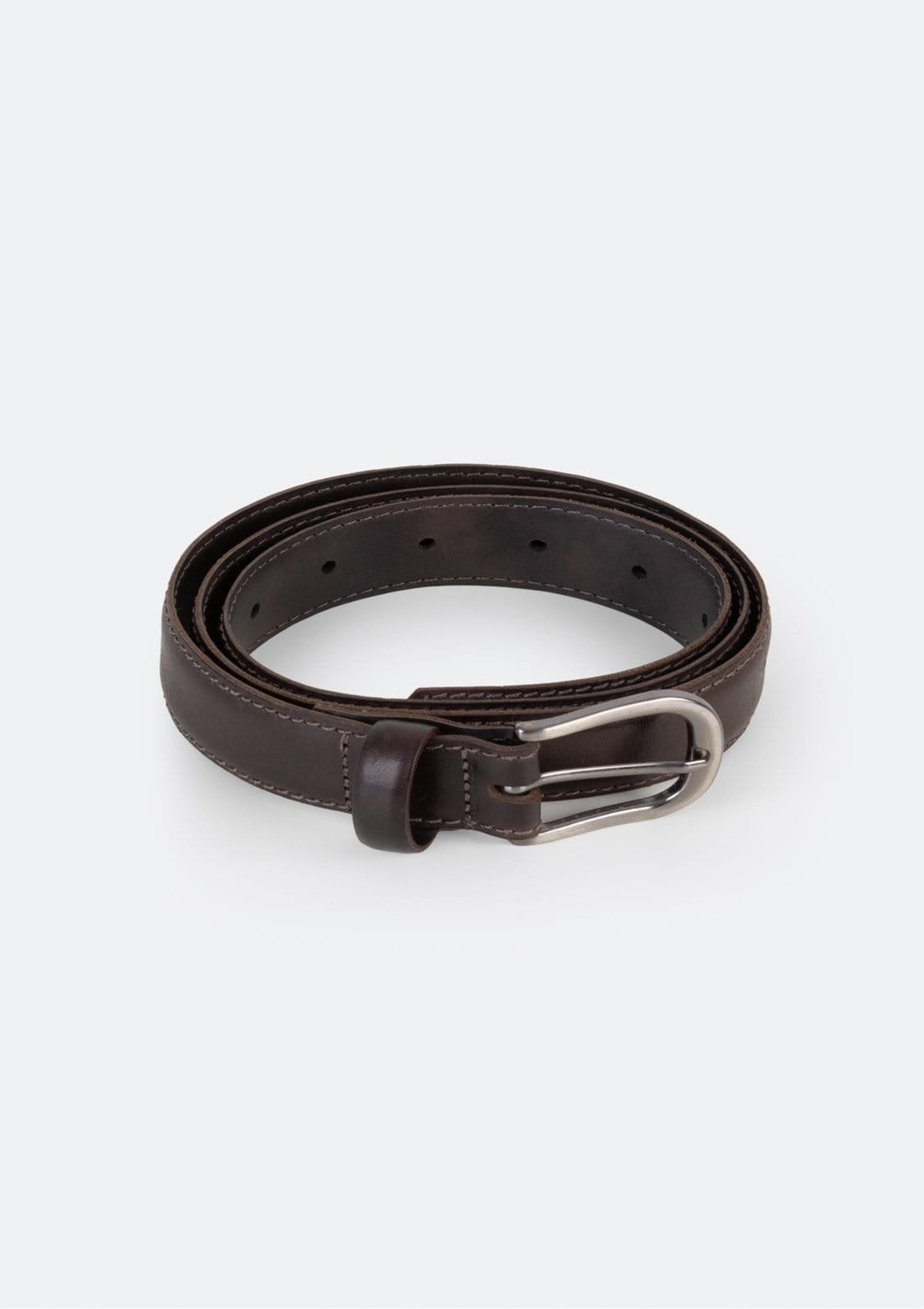 Cinto Masculino em Couro com Fivela de Metal