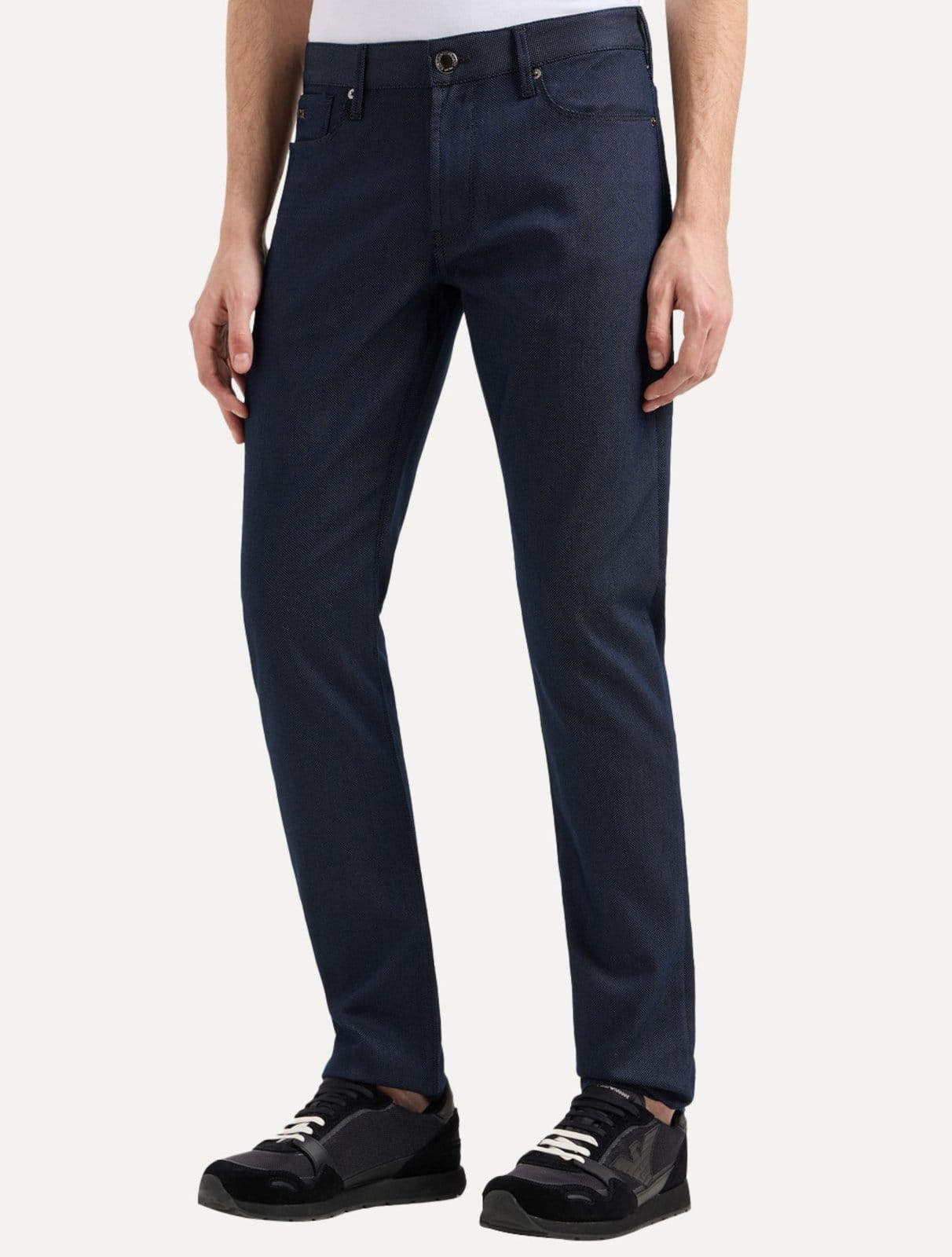 Vista principal Calça Jeans Empório Armani Masculina J06 Slim Fit Armure 5 Pockets Emporio Armani azul