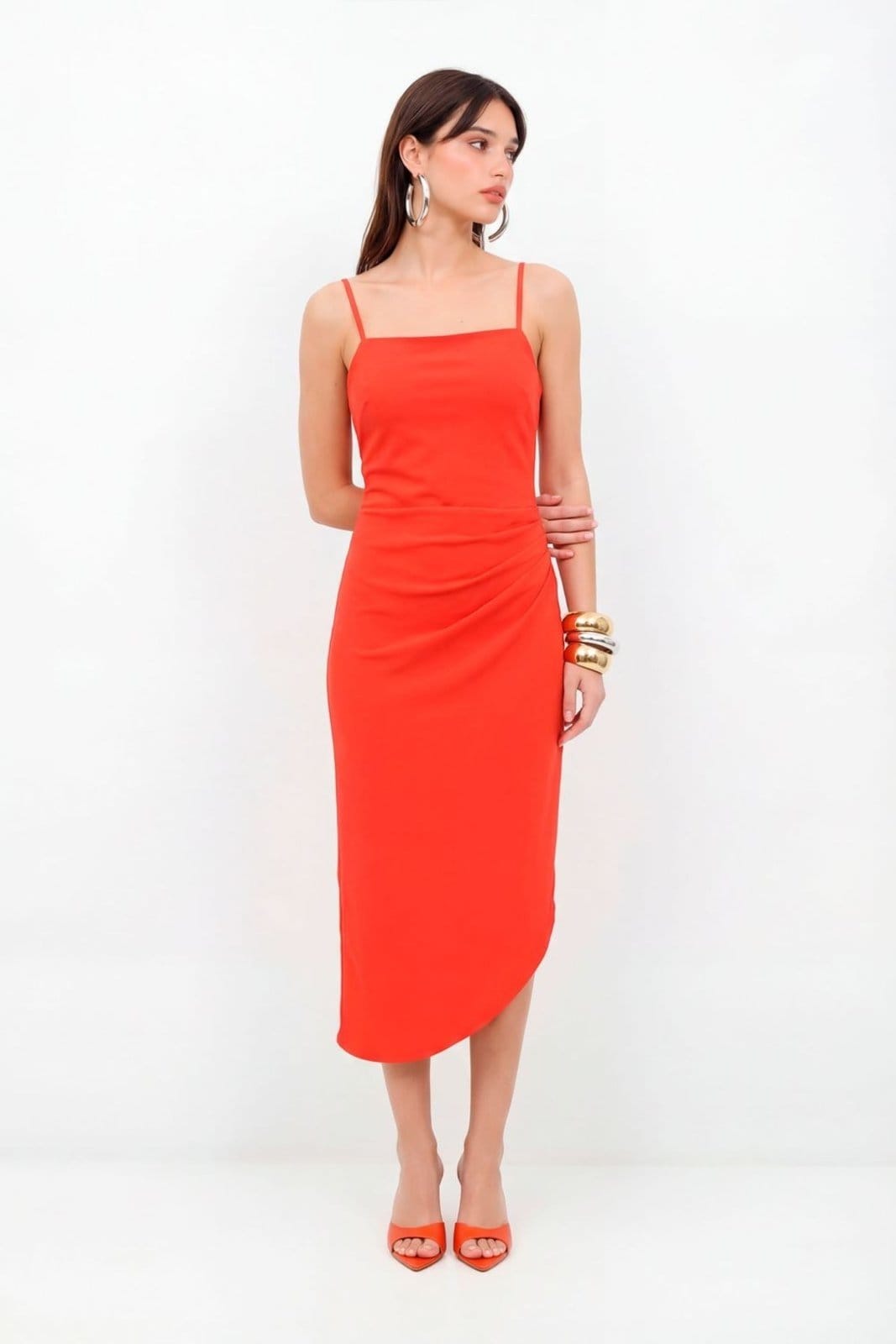 Vestido Barra Assimétrica Feminino