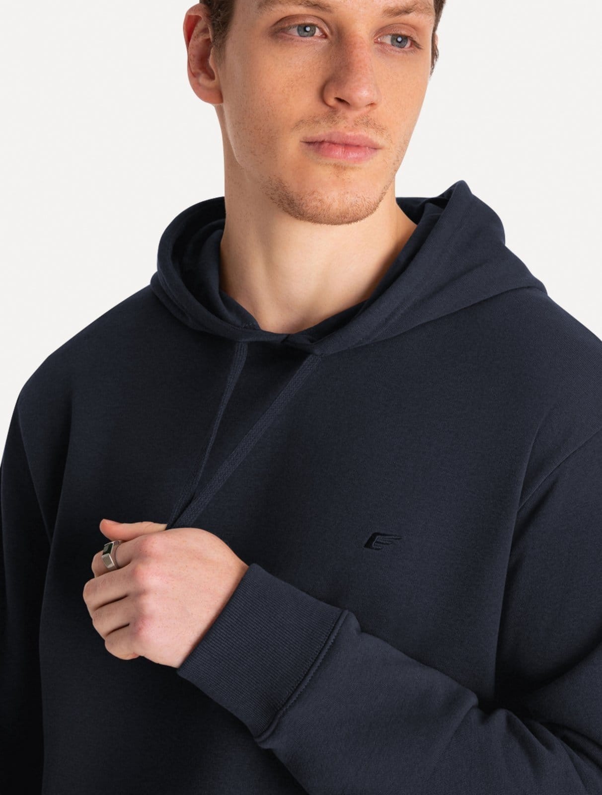 Vista 2 Moletom Ellus Masculino Hoodie Basico Easa Ellus preto