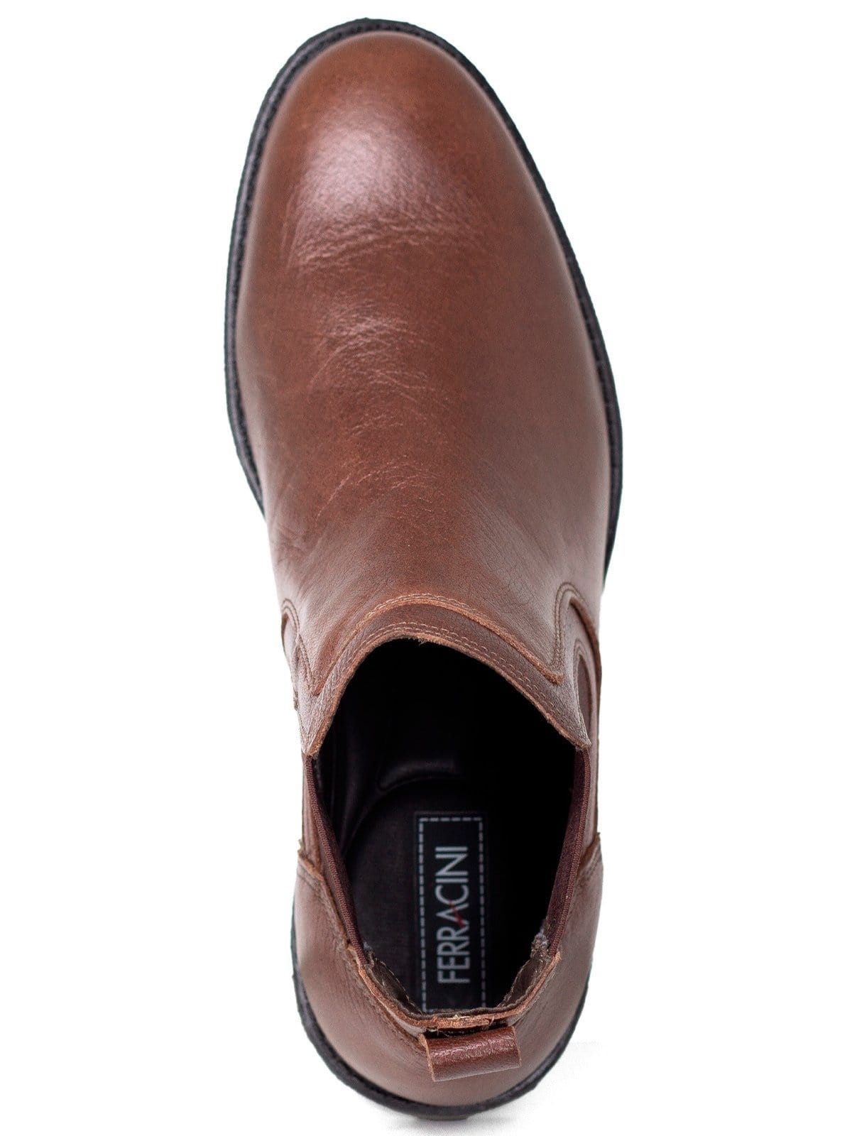 Vista 2 Bota Masculina Ferracini 24h Cross Couro Chelsea Elástico Tratorada Café FERRACINI marrom