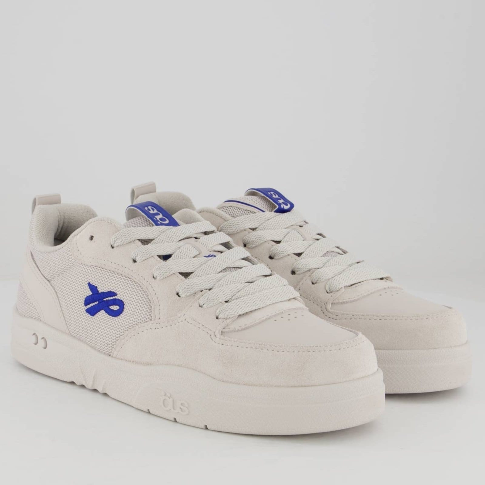 Vista 2 Tênis OUS Essencial Fluente Cinza e Azul ÖUS cinza azul