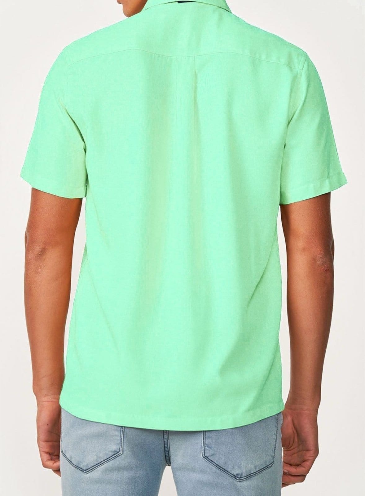 Vista 2 Camisa Relax Manga Curta Colcci Yugi Colcci verde