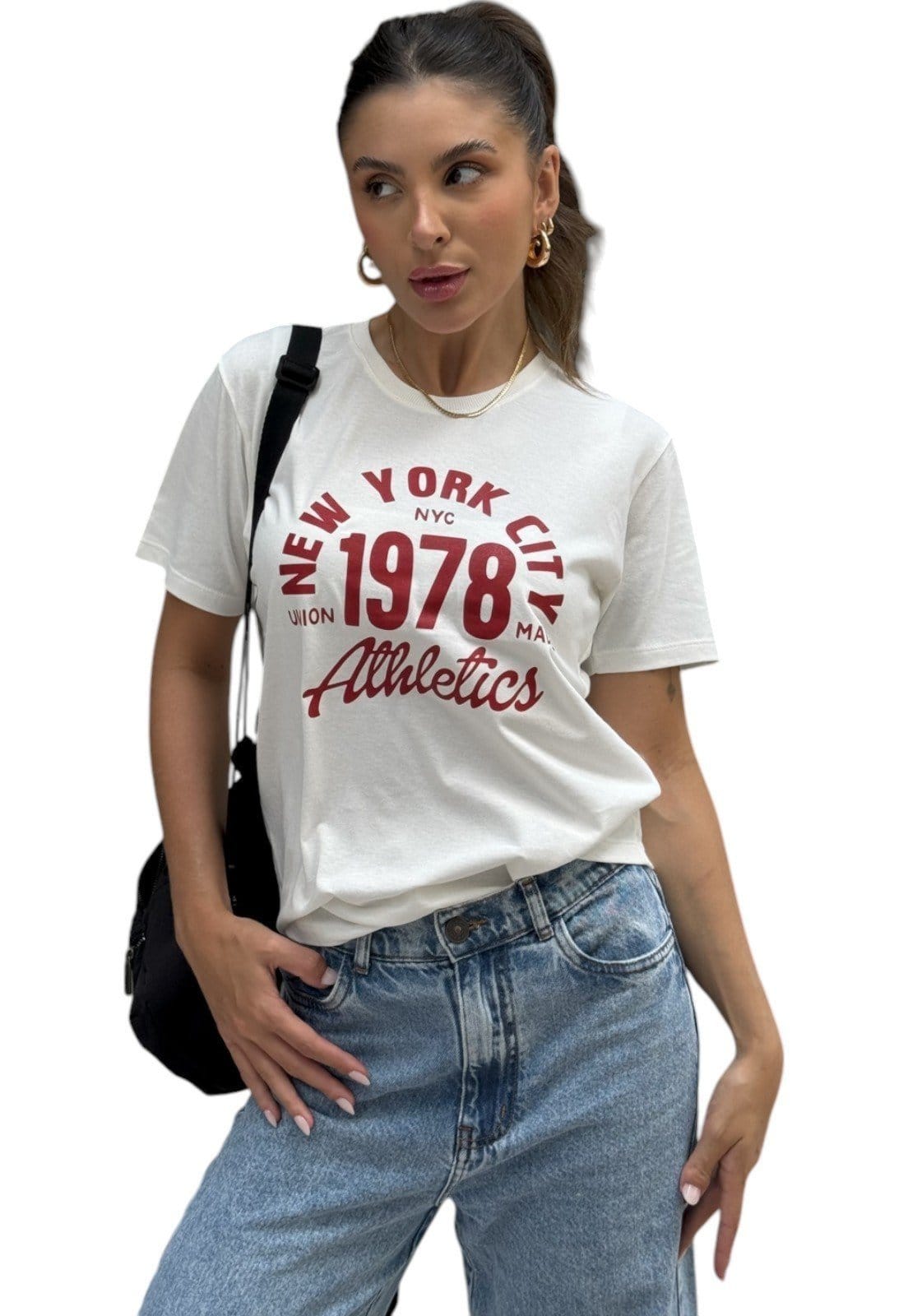 Camiseta Cianitas Off Estampa New York 1978