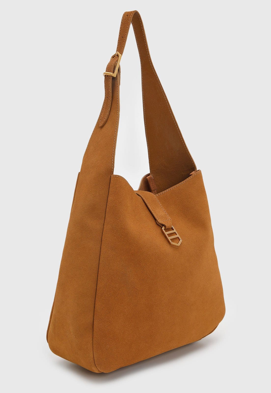 Vista 2 Bolsa Grande com Necessaire Feminina Arezzo STRAC Arezzo caramelo