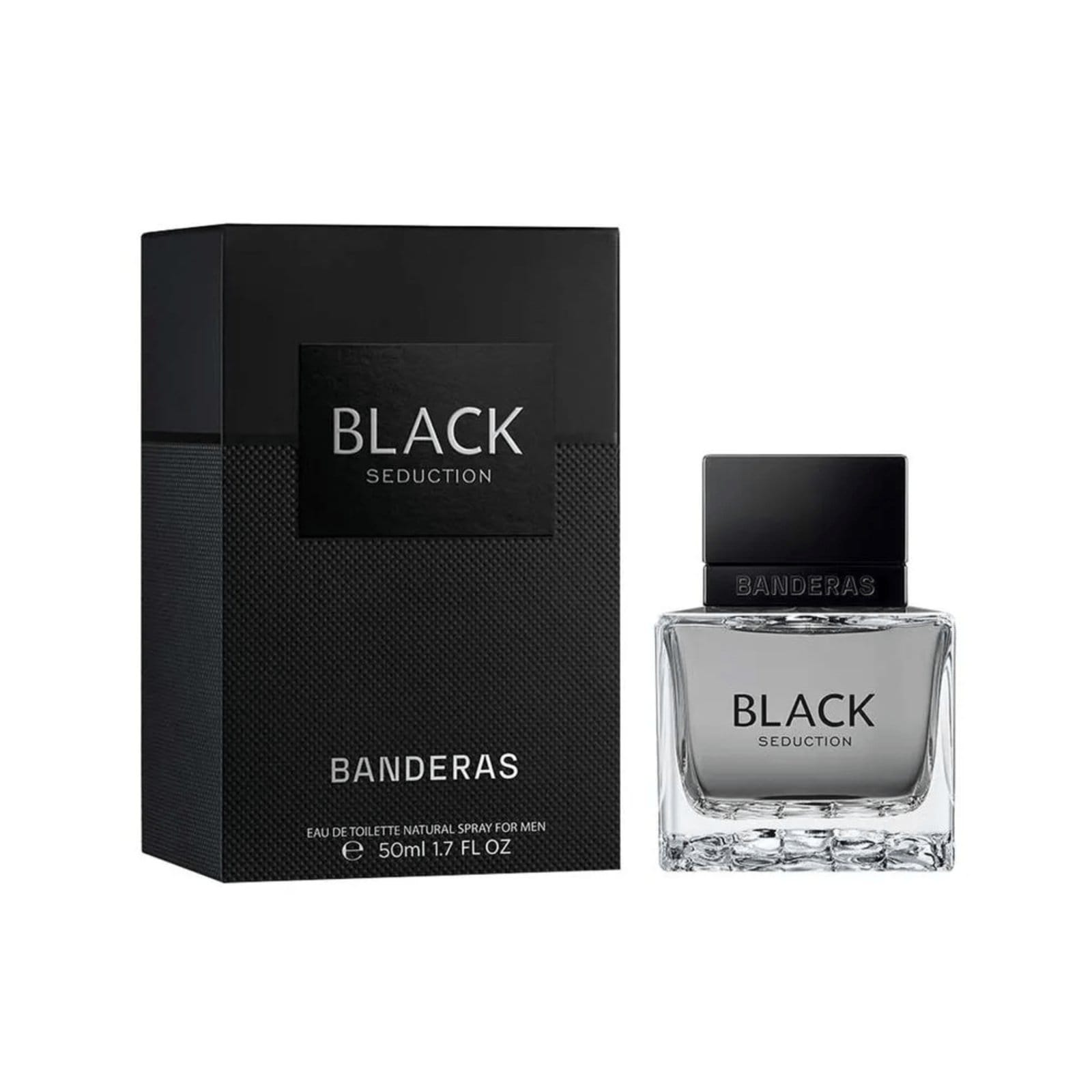 Vista 2 Banderas Black Seduction Eau de Toilette Antonio Banderas preto black