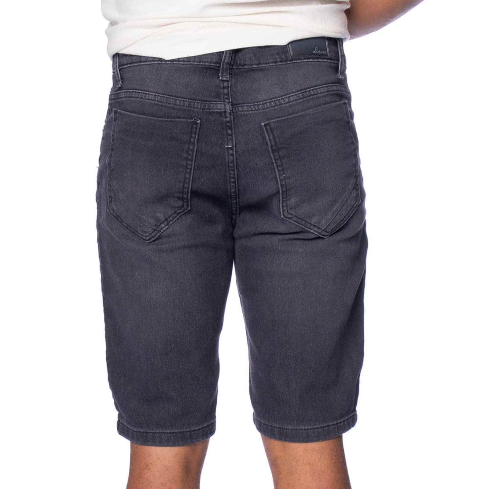 Vista 2 Bermuda Jeans Masculina Dixie Toque Suave Dixie preto