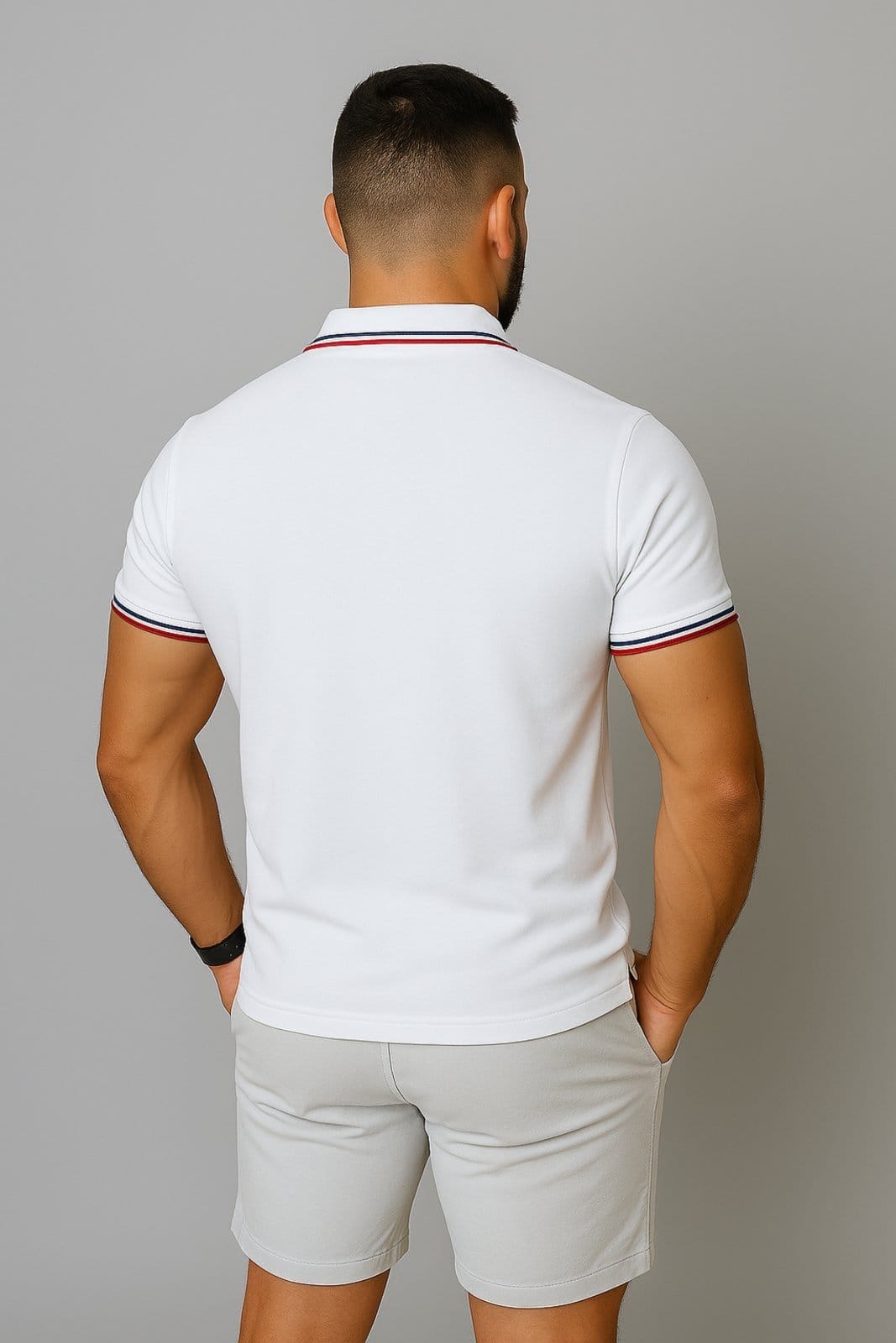 Camiseta Polo D Bell Outlet Fashion Masculina Branca - 2