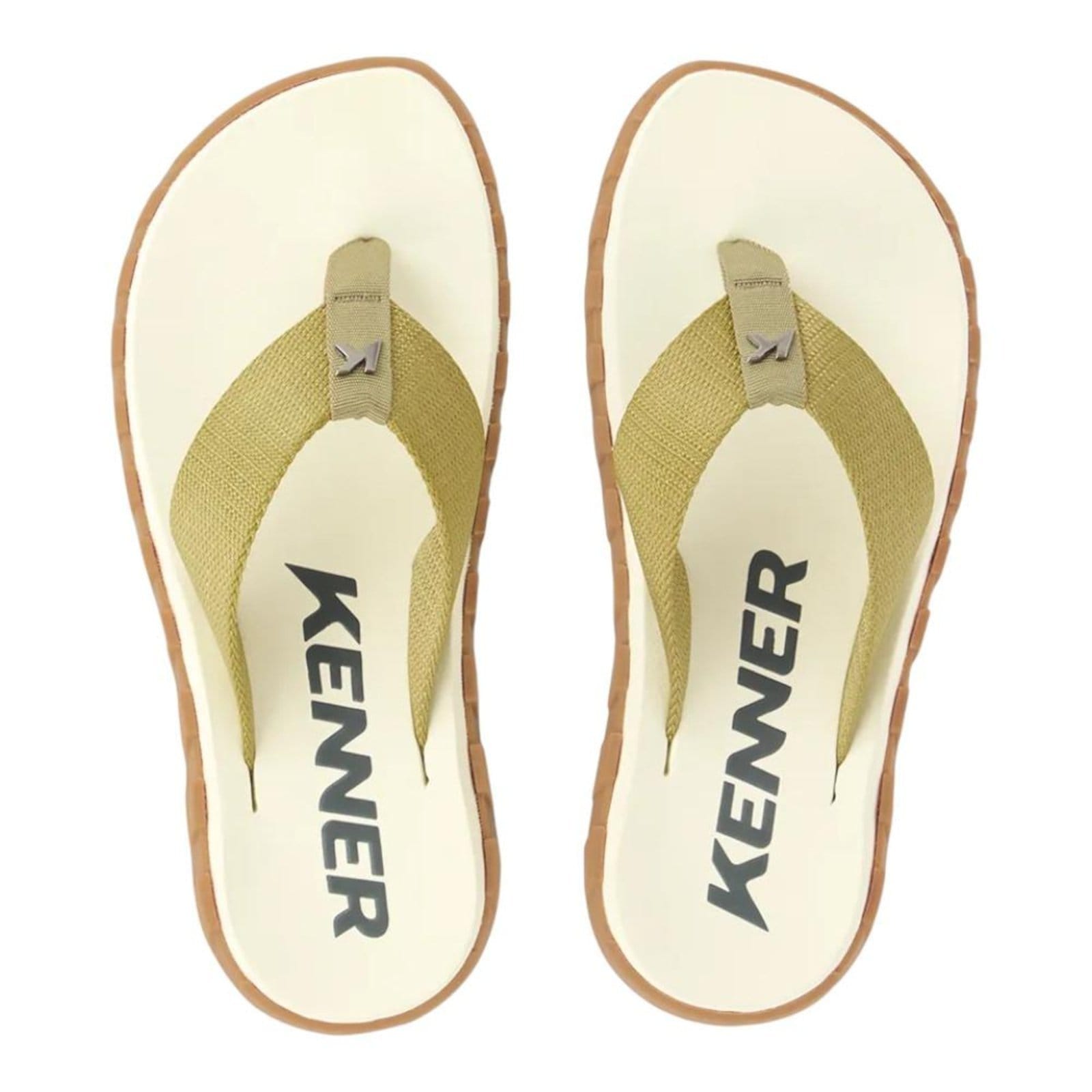 Vista 2 Chinelo Kenner Megah Crepe Masculino 745 branco