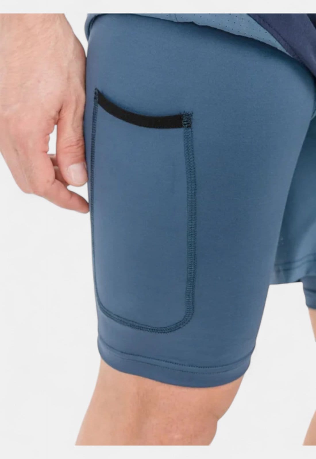 Vista 2 Shorts Areia Branca Yacht Gym Areia Branca azul