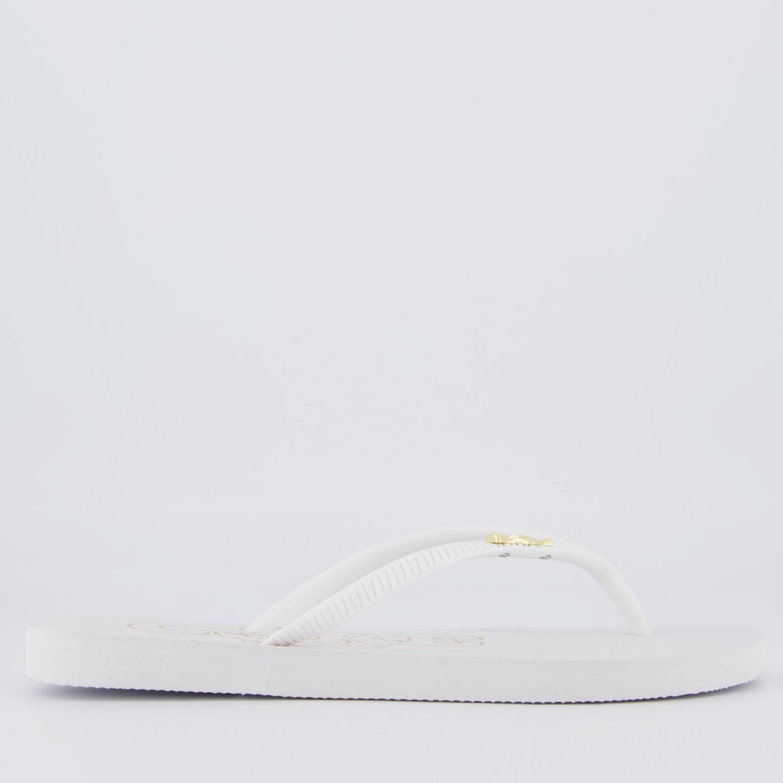 Vista 2 Chinelo Coca Cola Metallic Feminino Branco Coca-Cola branco metallic