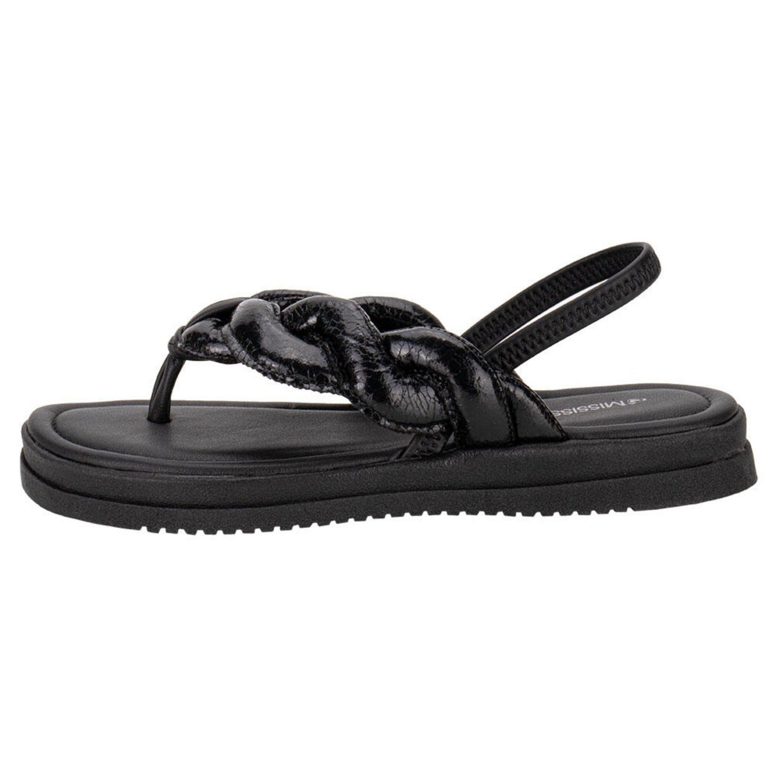 Vista 2 Sandália Feminina Flat Mississipi Mc753 0640753 MISSISSIPI preto