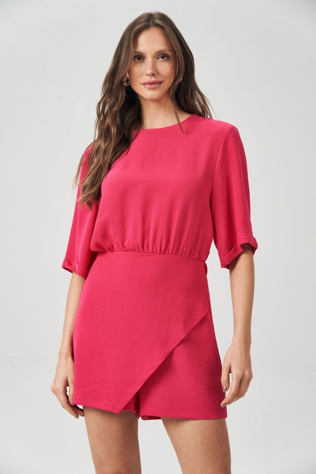 Vista 2 Macaquinho Fashion Feminino Acostamento ACT FEMININO pink