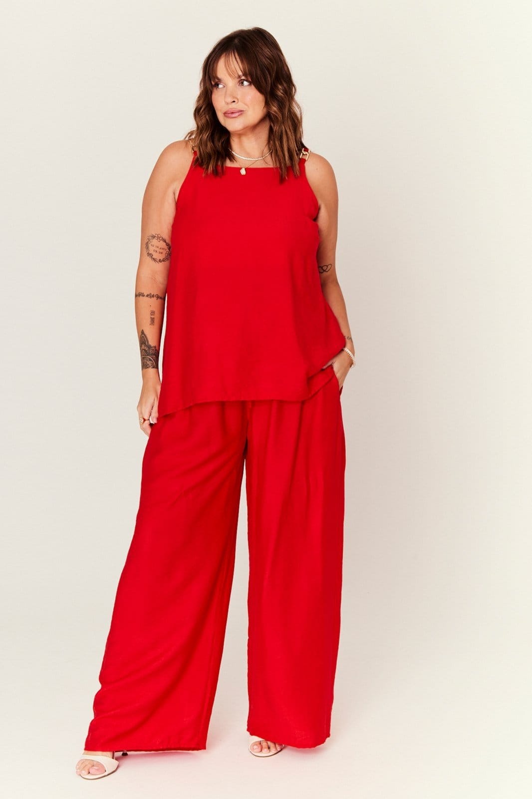 Vista 2 Calça In Love Sophia In Love vermelho